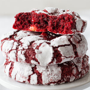 Soft and Pillowy Red Velvet Cookie