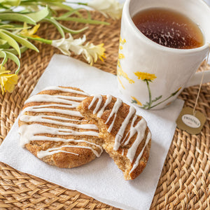 Cardamom, Cinnamon, and Nutmeg Chai Cookies with Vanilla Drizzle