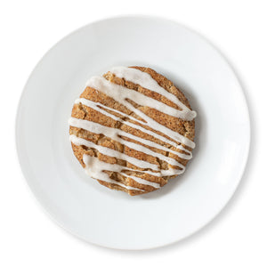 Giant Chai Spiced Cookies with Vanilla Bean Drizzle