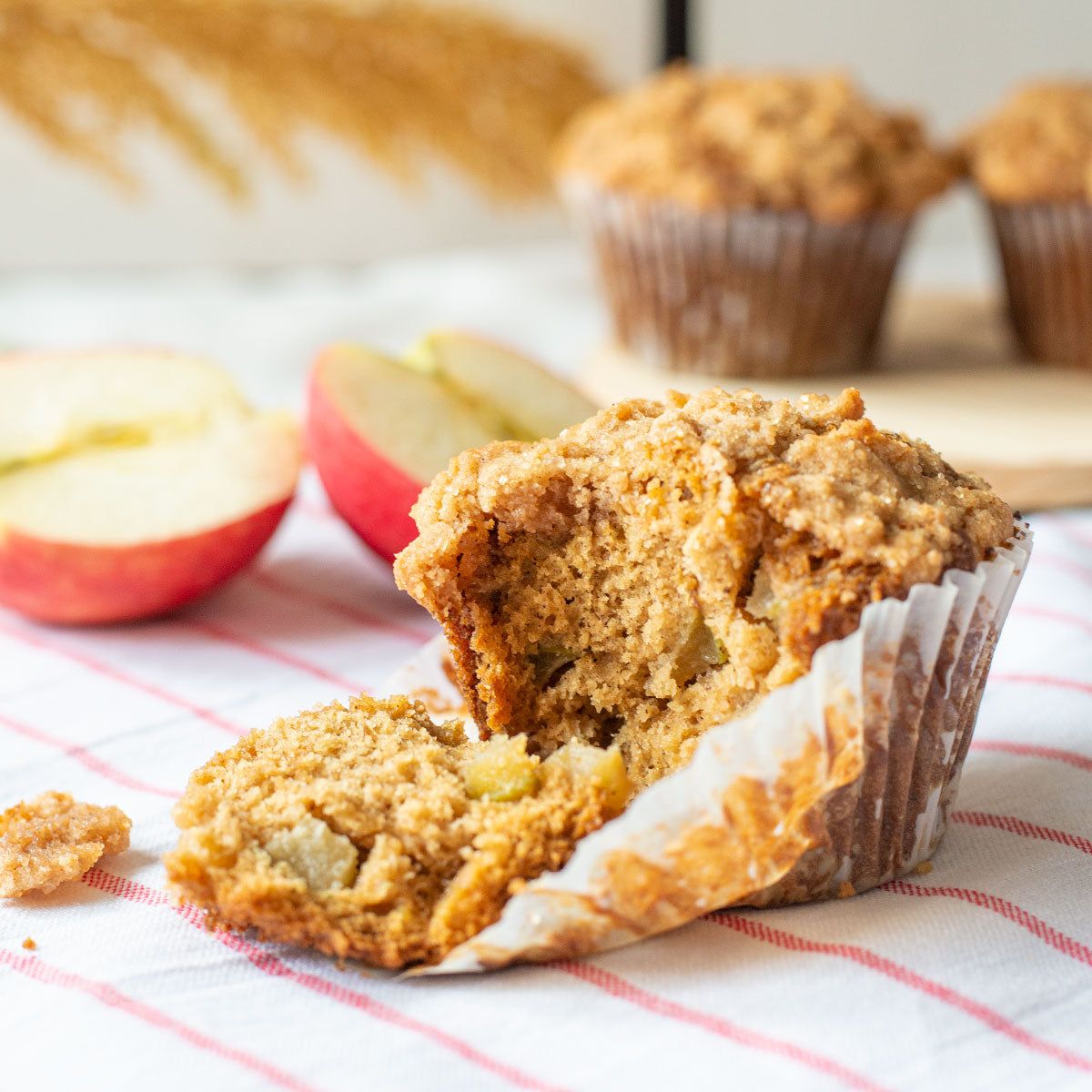 Jumbo Apple Cinnamon Streusel Muffins