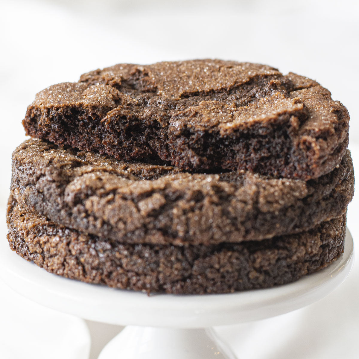 Chewy Chocolate Espresso Cookie stack