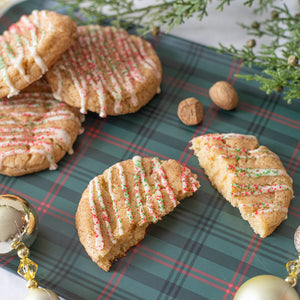 Eggnog Snickerdoodle Cookies