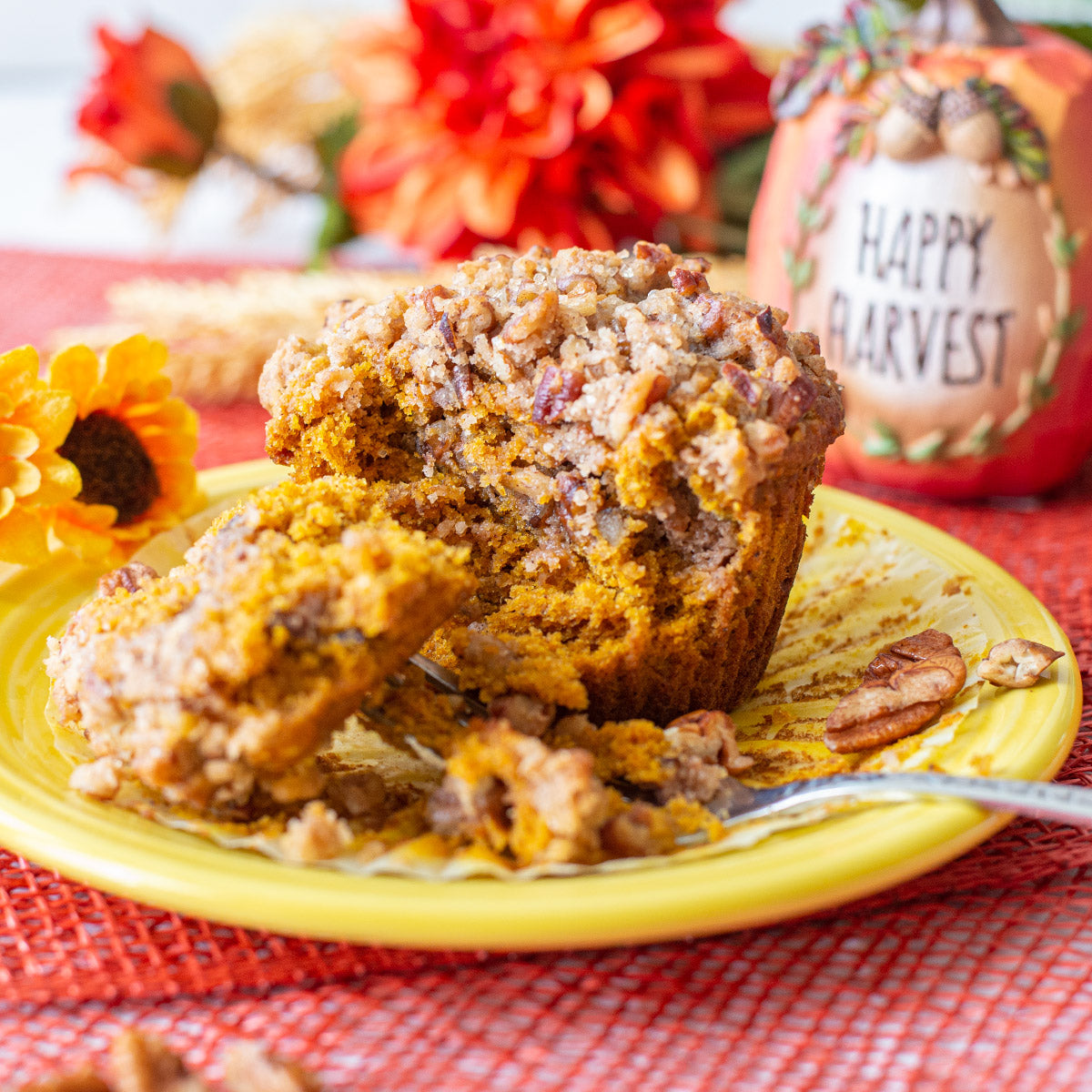 Pumpkin Pecan Crunch Muffin